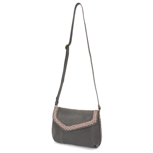 Braided Boho Crossbody w/Sunflower Charm