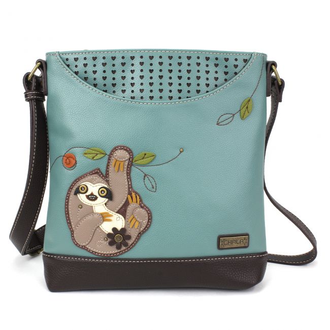 Sloth Sweet Turquoise Messenger