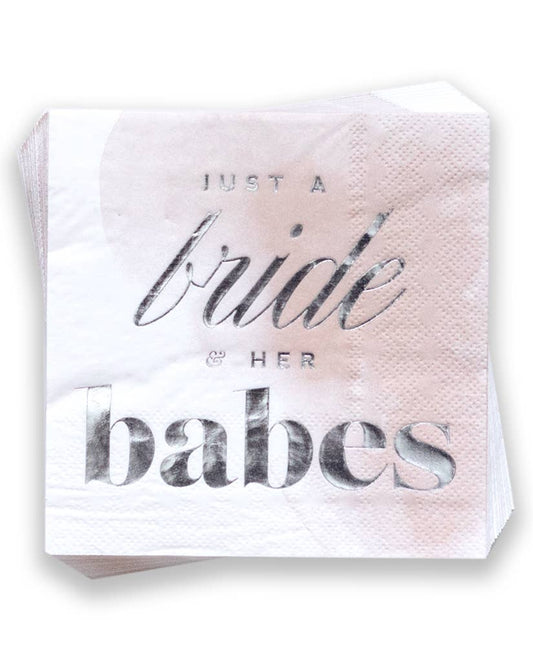 Just A Bride and Her Babes Cocktail Napkins