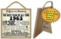 A Year in History 1963 Plaque