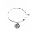 Hot Mess Silver Expandable Bangle Charm Bracelet
