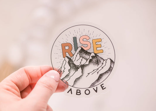 Rise Above Mountain Sticker