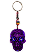 Pichincha - Key Chain Sugar Skull Purple