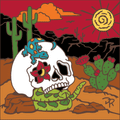 Day of the Dead Friends of the Desert Skull Tile