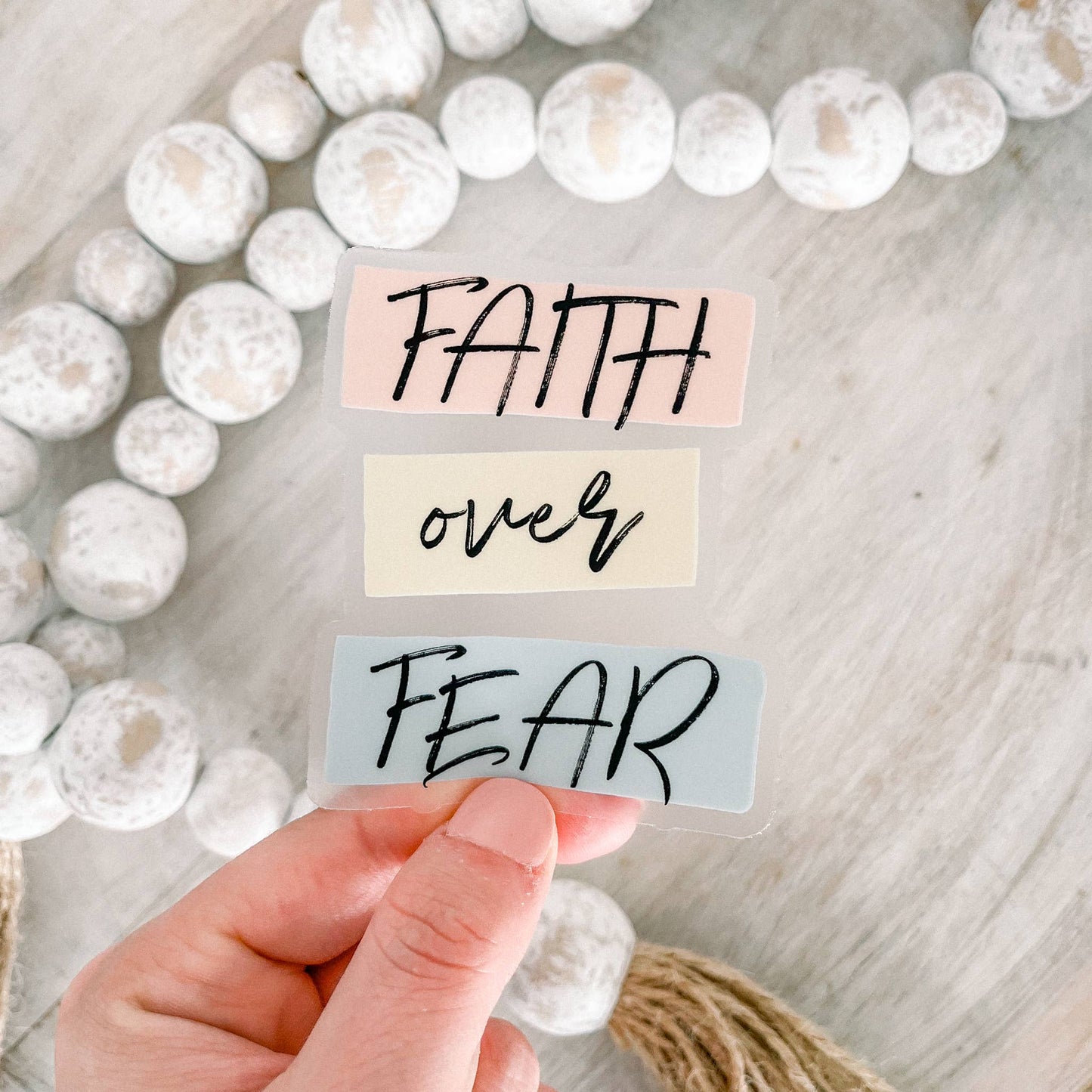 Faith Over Fear Sticker