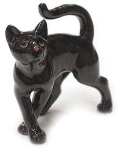 Black Kitten Mini Figurine
