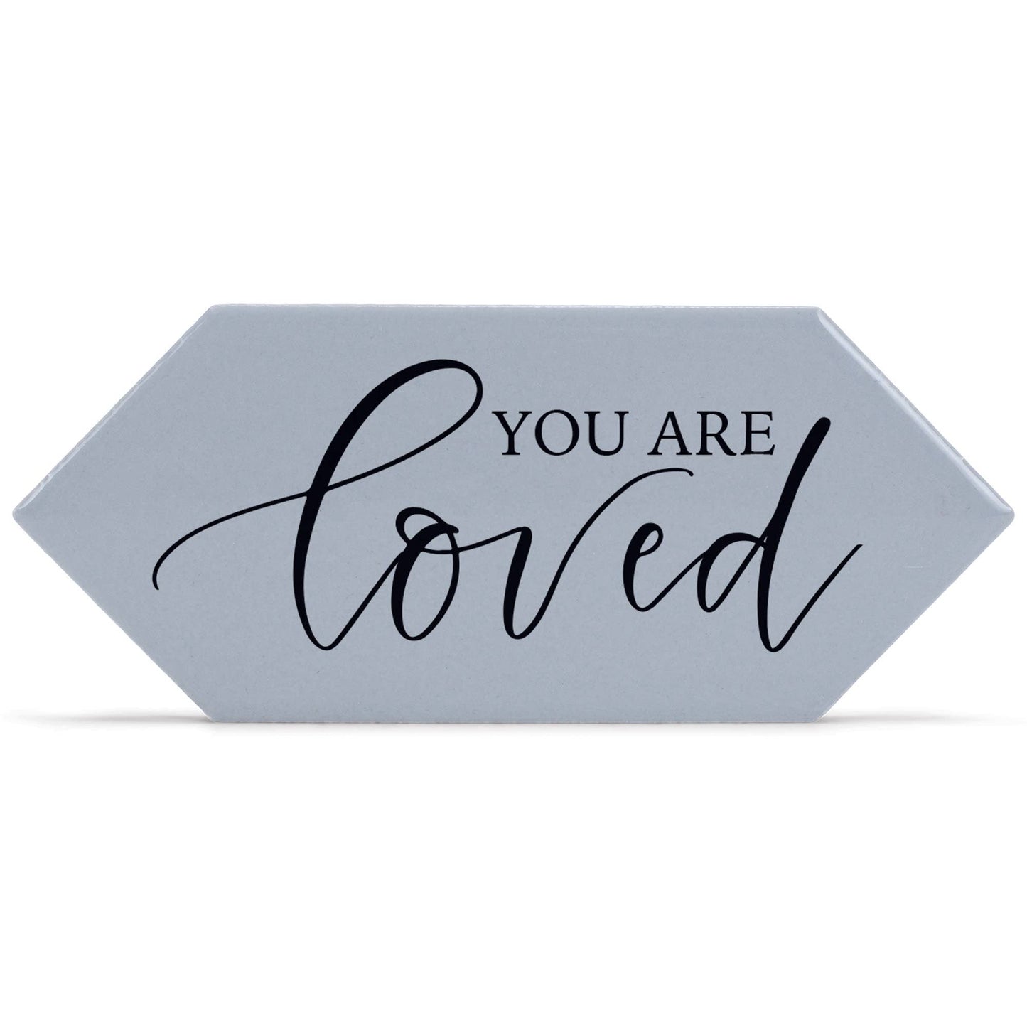 You Are Loved Grey Tile