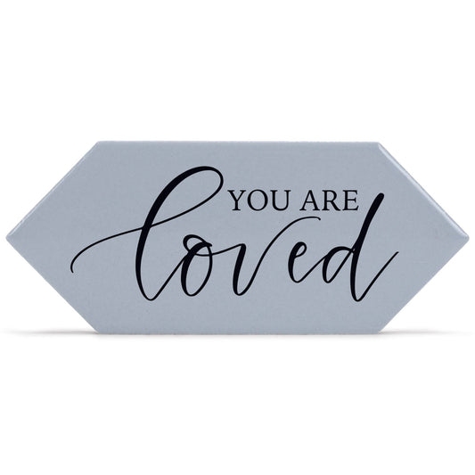 You Are Loved Grey Tile