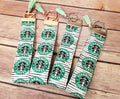 Starbucks Coffee Logo Fabric Keychain Wristlet Wrist Strap