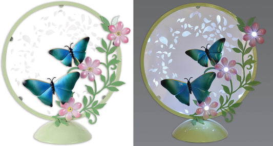 Blue Butterfly LED Tabletop