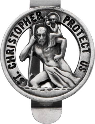 St Christopher Visor Clip