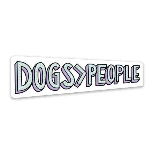 Dogs > People Sticker