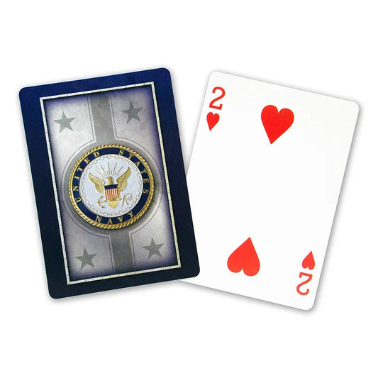 Navy Index Playing Cards Heroes Series