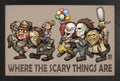 Big Chris  Where the Scary Things Are Framed Print