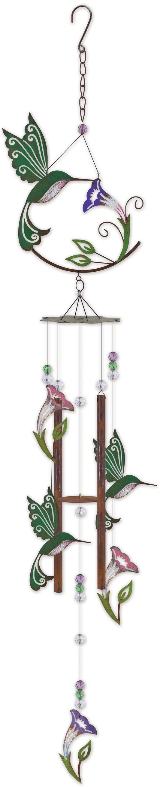 Hummingbird and Flower Chime
