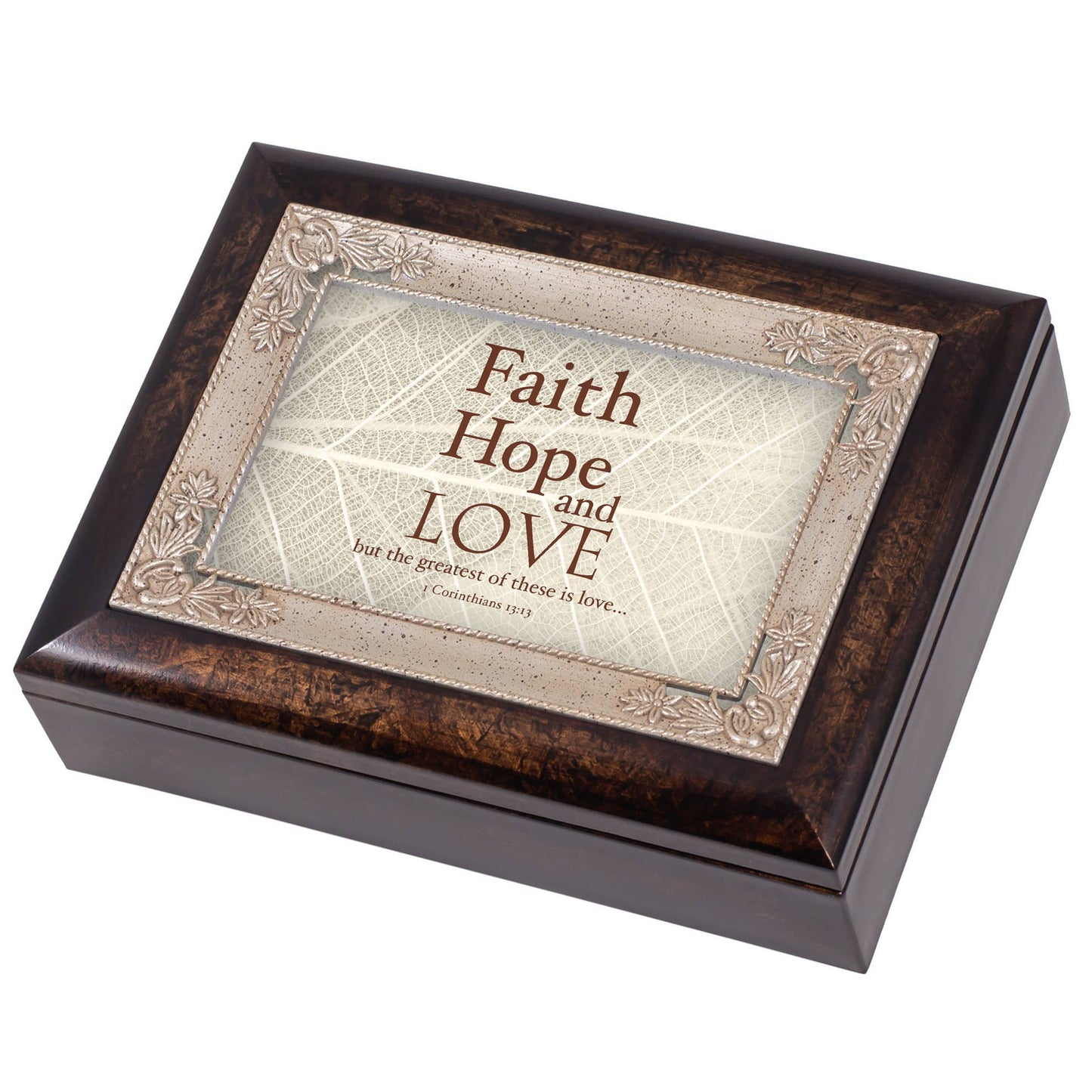 Faith Hope Love 1 Corinthians Music Box