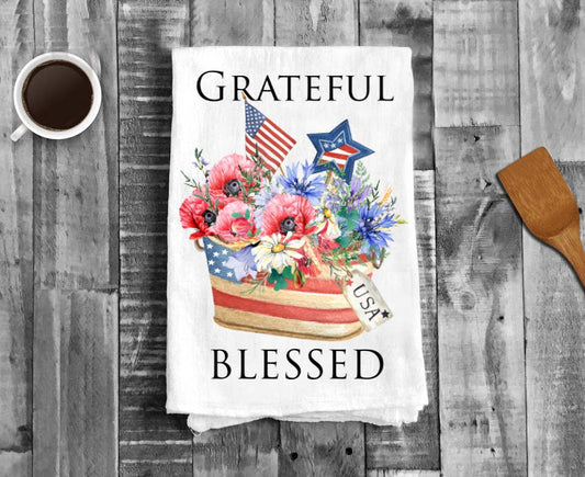 Grateful Blessed USA Cotton Towel