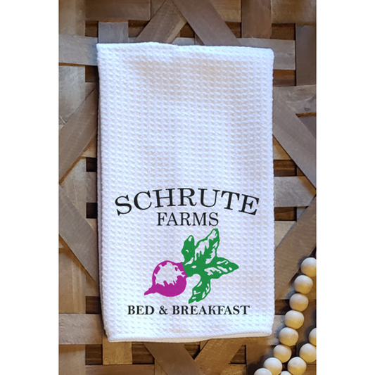 The Office Schrute Farms Dish Towel Funny Kitchen