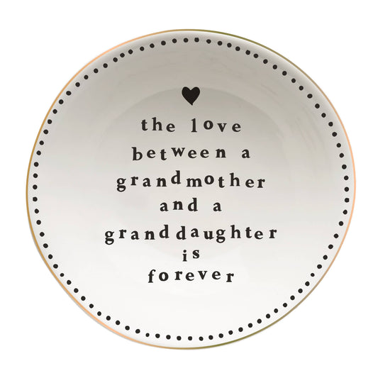The Love Between a Grandmother and Granddaughter..Trinket Dish