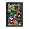 Marvel Panel Collage Framed Print