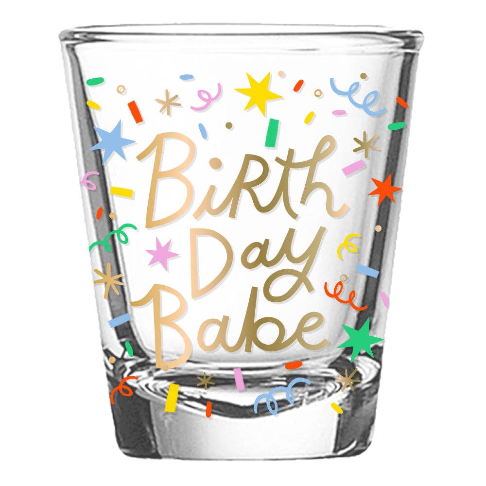 Birthday Babe Short Shot Glass