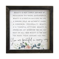 Beauty Is Not Simply Defined By Measuring...Sign