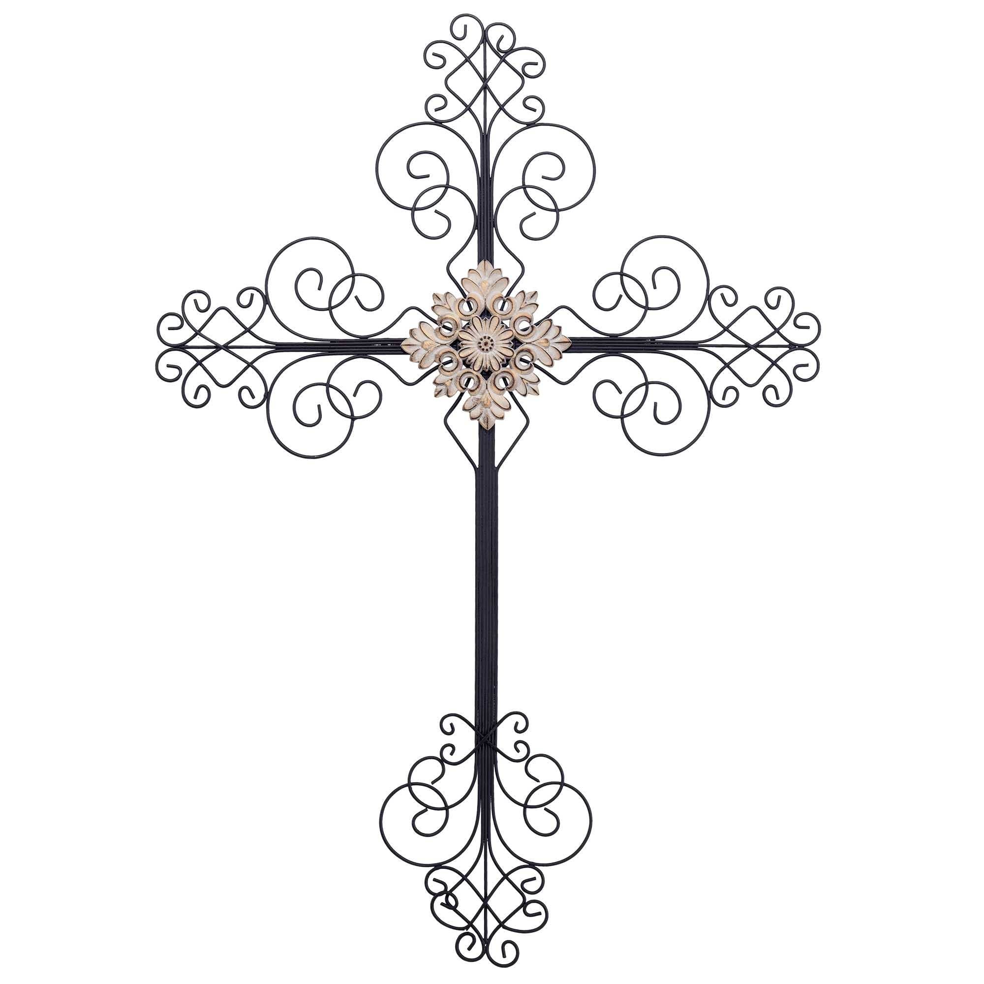 Black Metal Wall Cross