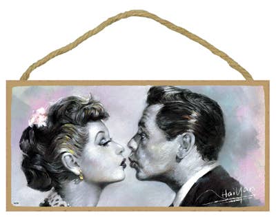 Lucille & Ricky (I Love Lucy Show)...Wood Sign
