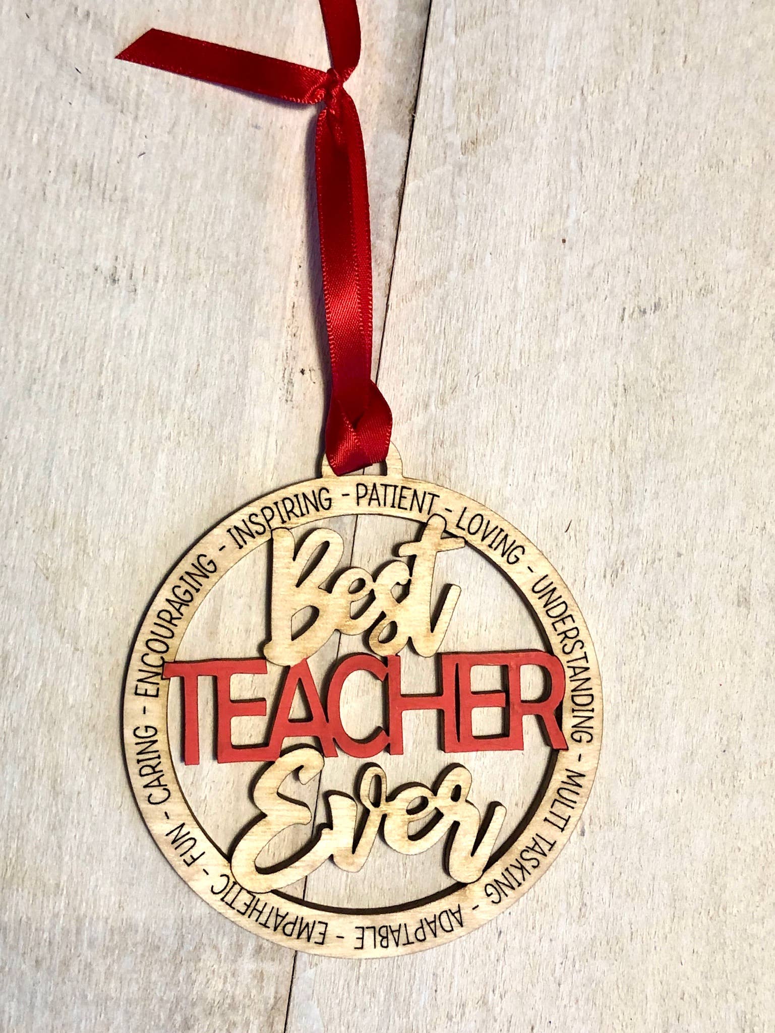 Best Teacher Ever Ornament