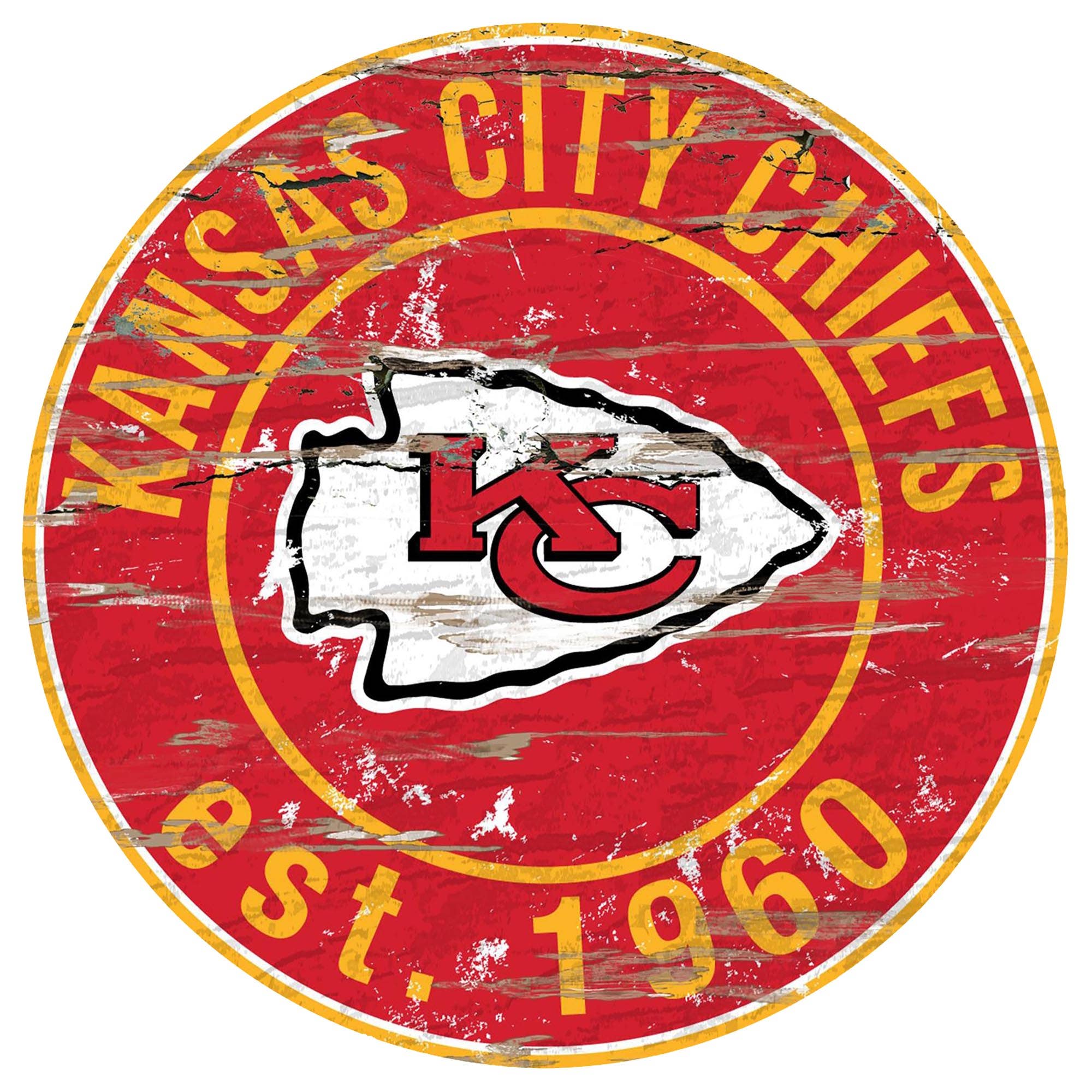 Kansas City Chiefs Round Sign