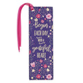 Begin Each Day With a Grateful Heart Faux Leather Bookmark