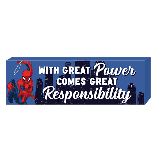 With Great Power…Marvel Spider-Man Sign