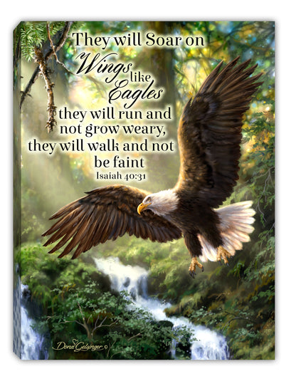 They Will Soar On..Lighted Tabletope Canvas