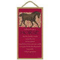Advice from a Horse Wood Sign