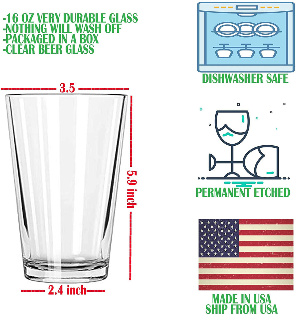 Alankathy Mr Mrs  Beer Glasses (SET OF 2 BEER MR & MRS)