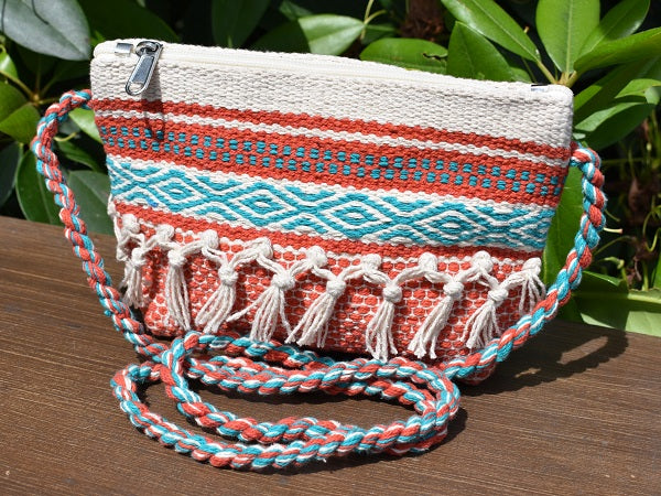 Woven Coral Reef Crossbody