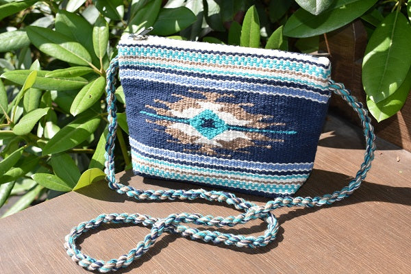 Woven Blue Ocean Crossbody