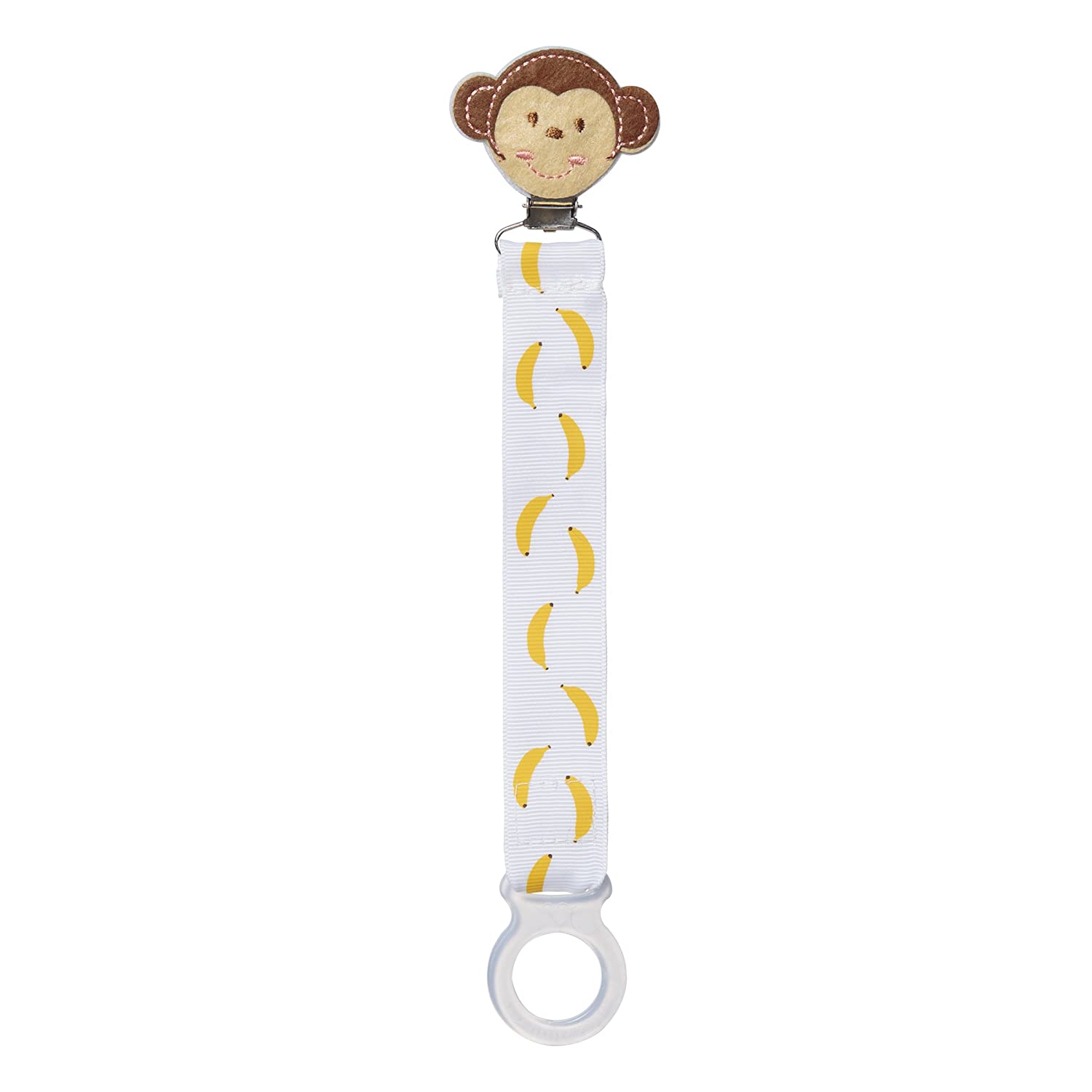Monkey Banana Pacifier Clip