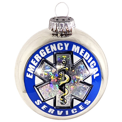 EMS Glass Ornament with Seal