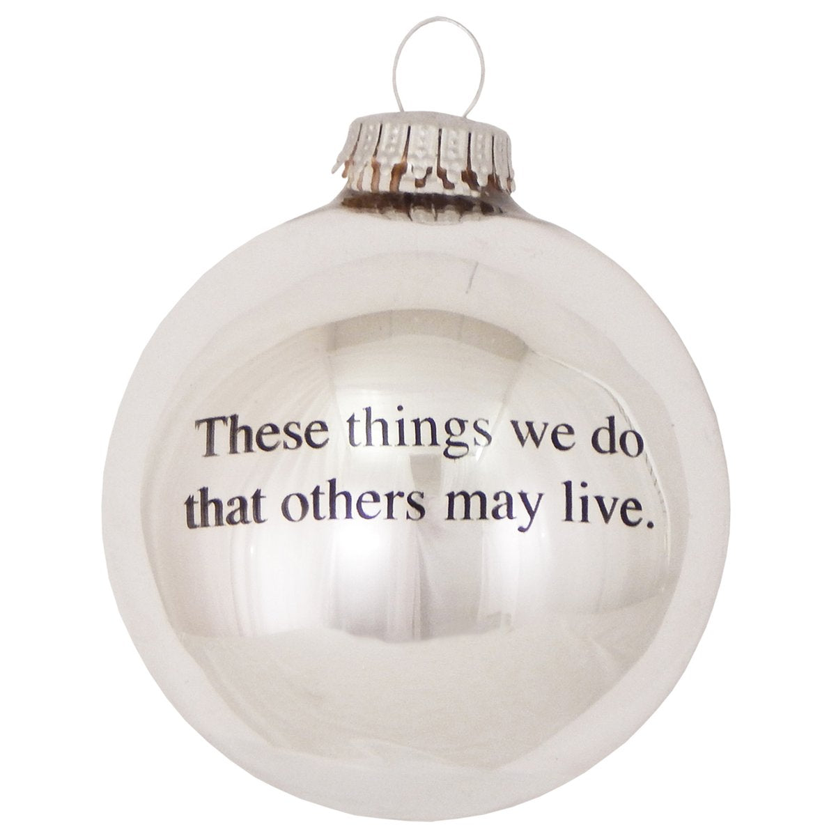 EMS Glass Ornament with Seal