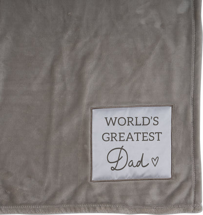 World's Greatest Dad Royal Plush Blanket