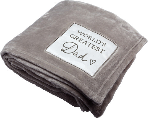 World's Greatest Dad Royal Plush Blanket