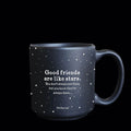 Good friends are like stars mini mug