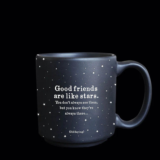 Good friends are like stars mini mug