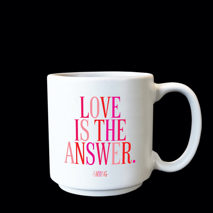 Love is the answer mini mug