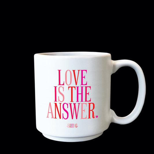 Love is the answer mini mug