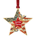 God Bless America Star Ornament