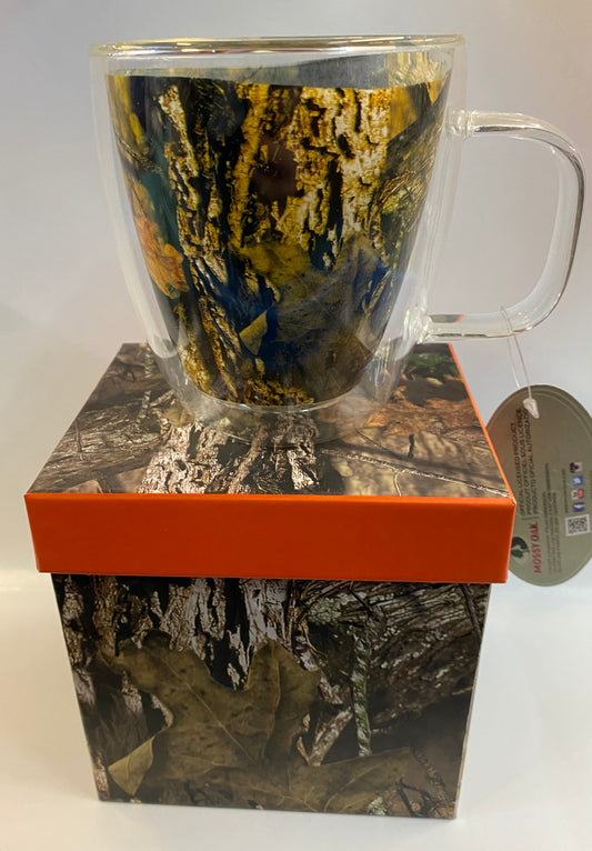 Mossy Oak Glass Coffee Cup