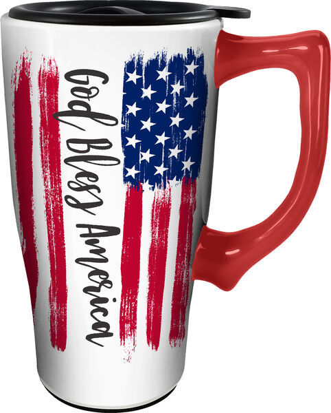 God Bless America Travel Mug
