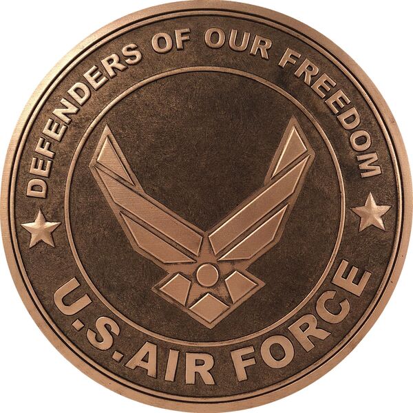 Air Force Bronze Tone Stepping Stone